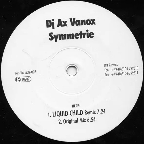 Vanox symmetrie vinyl - ax,