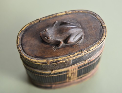 Coffret vannerie surmonté - vannerie,