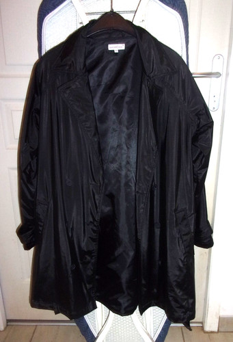 Trench noir imperméable - trench,