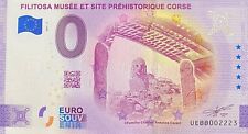 BILLET 0 EURO FILITOSA MUSEE PREHISTORIQUE CORSE   2021 NUMERO SUITE 2223