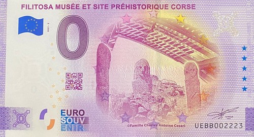 Billet euro filitosa musee - billet,