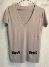 Pull gris coton acrylique