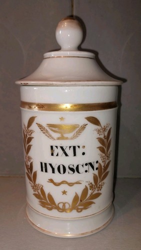 Pot pharmacie porcelaine - pharmacie, en