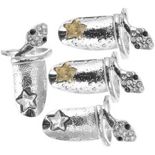 4 Pcs Bague Ongle Bijoux