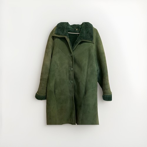 Manteau peau lainée - peau,