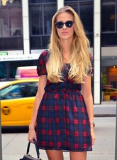 Zara Carreaux Robe Été