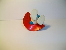 SMURF SCHLUMPF SCHTROUMPF ESPION VARIANTE CAPE ROUGE INTERIEURE 20008