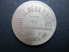 Jeton - Hotel de la Ruche - 11 rue des Maronites - Paris