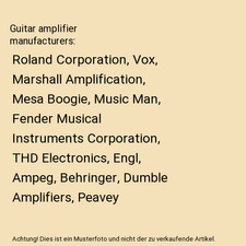Guitar amplifier