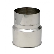 Réduction inox - simple paroi - femelle 153 mm / mâle 125 mm TEN