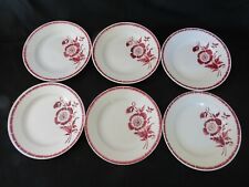 6 ASSIETTE CREUSES PUBLICITAIRE POUR VIKA DECOR FLORALE AMANDINOISE ST AMAND.