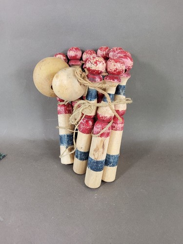 Jeu quilles ancien bois - bois, 9