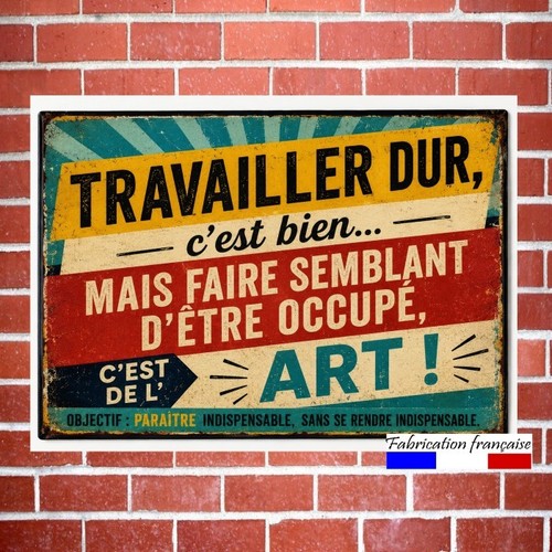 Plaque aluminium vintage - plaque,