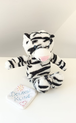 Peluche doudou tigre zébré - tigre,