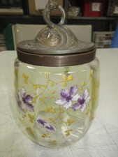 POT à BISCUITS, Décor fleurs