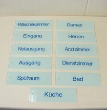 Ancien Panneau En Verre, " Entrée " Panneau De Porte En Verre 25x8cm