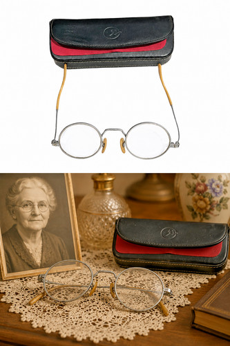 Lunettes vintage ovales métal - lunettes,