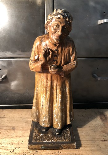 Statue plâtre polychrome - plâtre,