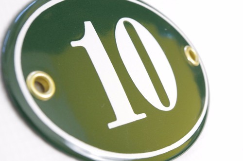 Numéro maison ovale 7x10 - numéro,