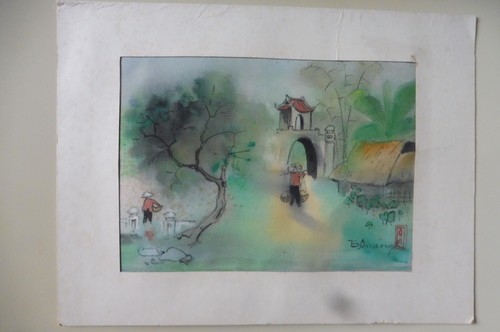Vintage 1990 peinture sur - vintage,
