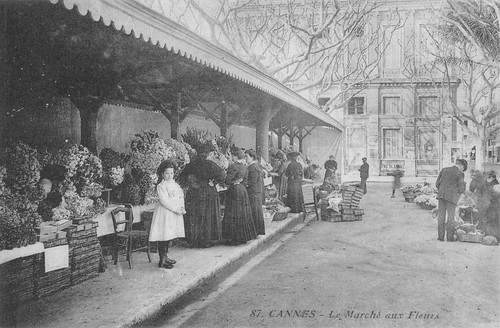Cpa cannes le marche aux - cannes,