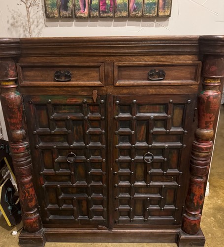 Antique rustic armoire - rustic,
