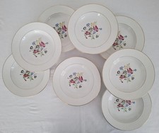 Assiettes Creuses en Porcelaine Opaque Ancienne Digoin et Sarreguemines...