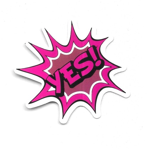 Autocollant yes no oui - -, non