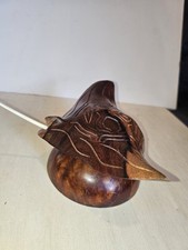 Sculpture raie manta en bois