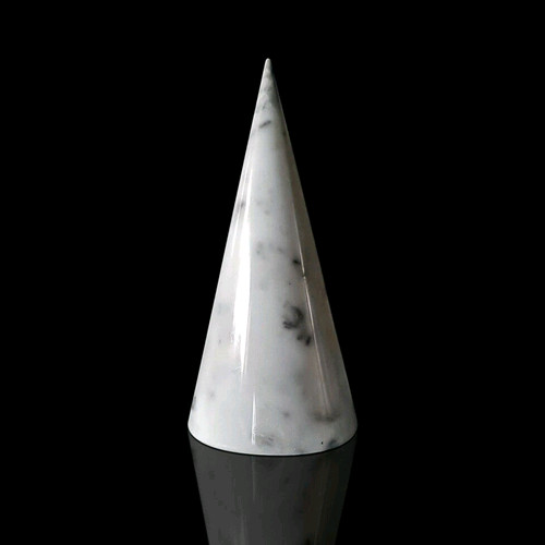 Sculpture conique marbre - sculpture,