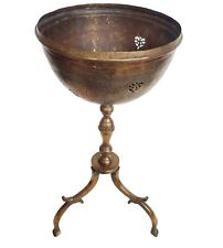 ANCIEN RARE LAVE MAIN ORIENTALE EN LAITON CISELÉ ET BRONZE (MANQUE L'AIGUIERE)