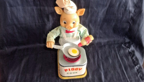 Ancien jouet automate piggy - jouet,