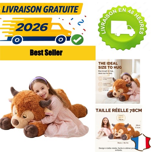 Ikasa peluche vache - peluche, highland