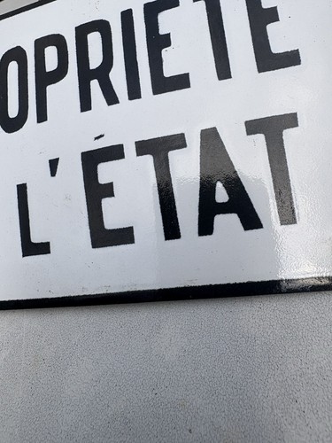Plaque emaillee ancienne - emaillee,