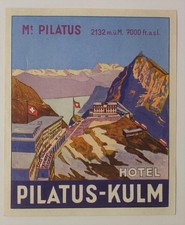 AFFICHE POSTER Luzern Pilatus