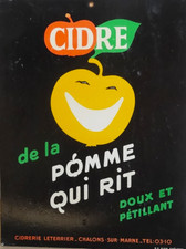 POSTER AFFICHE CIDRE POMME QUI