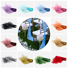 Organza Tissu Rouleaux Mariage Anniversaire Rideau Écharpe Noeuds Table Tapis 25