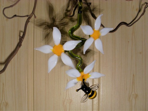 Figurine verre abeille - en,