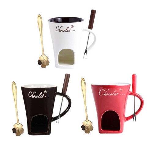 Fondue pot set chocolat - pot,