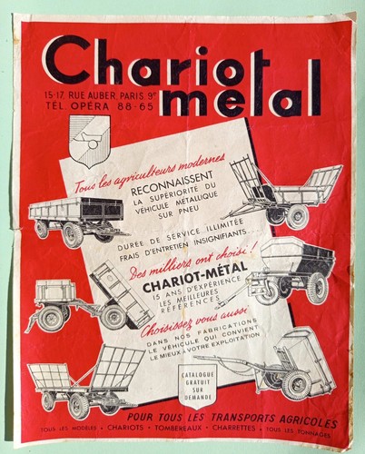 Fiche pub chariot métal - chariot-métal,