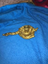 ancien bougeoir bronze À Main