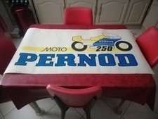 TRES RARE & ANCIENNE Banderole Publicitaire Ecurie PERNOD Moto 250 Années 80