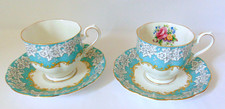 2 TASSES A THE DEJEUNER  PORCELAINE ANGLAISE ROYAL ALBERT ENCHANTMENT