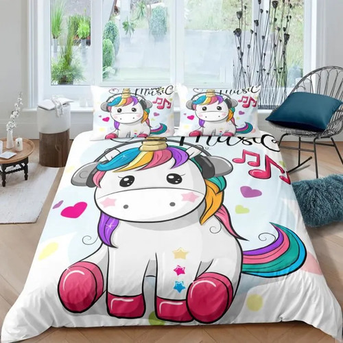 Parure lit licorne casque - lit,
