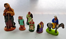 lot  6 santons  de    Crèche