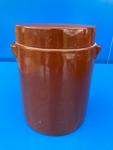Ancien pot graisse grès - ancien,