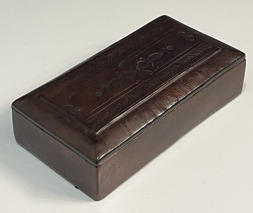 Boite rectangulaire cuir - boite,