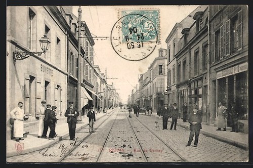 Cpa reims rue - reims,,