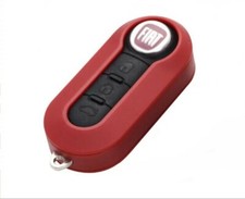 Coque clé télécommande Fiat 500 Panda Ducato Brava Stilo Bravo ROUGE envoi suivi