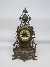 Horloge Pendule De Cheminée Cartel En Bronze XIXème Mougin Deux Médailles Brocot